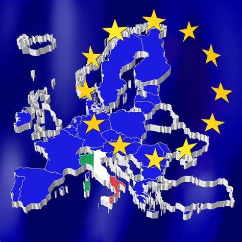 Premium Photo European Union Map Italy