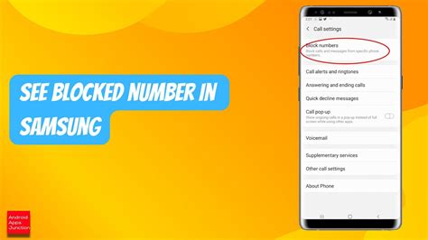 How To See Blocked Numbers On Samsung Youtube