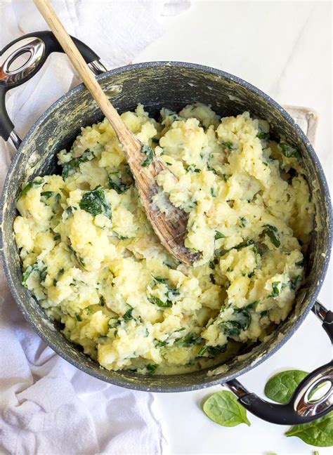 Whole 30 Mashed Potatoes Spinach Wonkywonderful