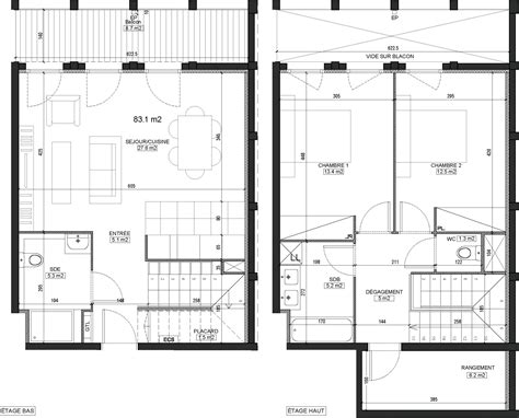 Plan Duplex T De M Neuf R Sidence N Bordeaux