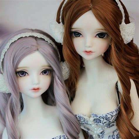 Full Set Bjd Doll 1 4 Ball Jointed Girl Face Makeup Eyes Wig