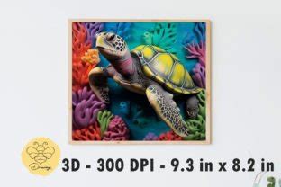 Sea Turtle Ocean 3D Tumbler Wrap Graphic By BeeDrawings Creative Fabrica