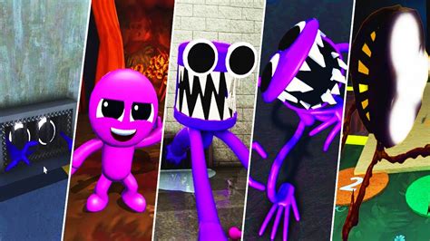 Evolu O Do Purple Roxo Novo Rainbow Friends Evolution Of Purple