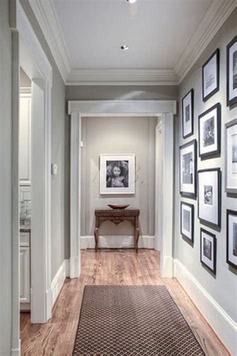 White Wall And Picture Frames In Hallway Decorating Ideas