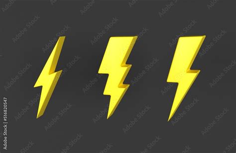 Lightning Icon, electric power element logo, Energy or thunder ...