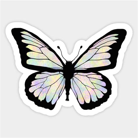 Pastel Butterfly Butterfly Art Sticker Teepublic