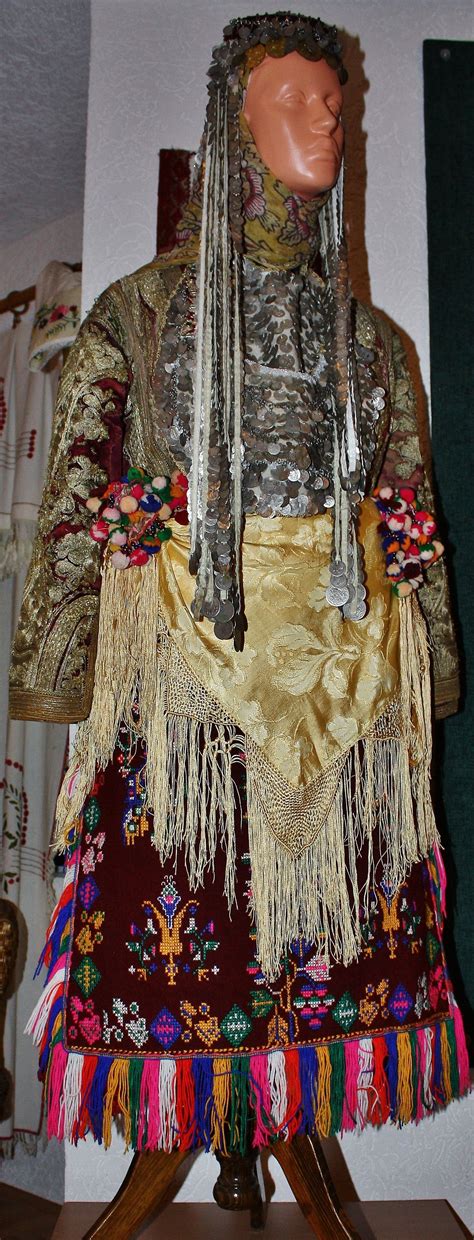 Traditional Bridal Festive Costume From Macedonia Early 20th Century