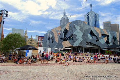 Federation Square Melbourne Australia Wallpapers Man Made Hq