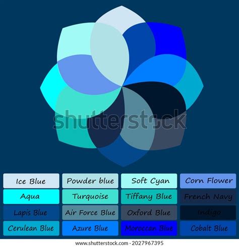 Blue Color Wheel Diagram Complete Color Stock Vector (Royalty Free ...