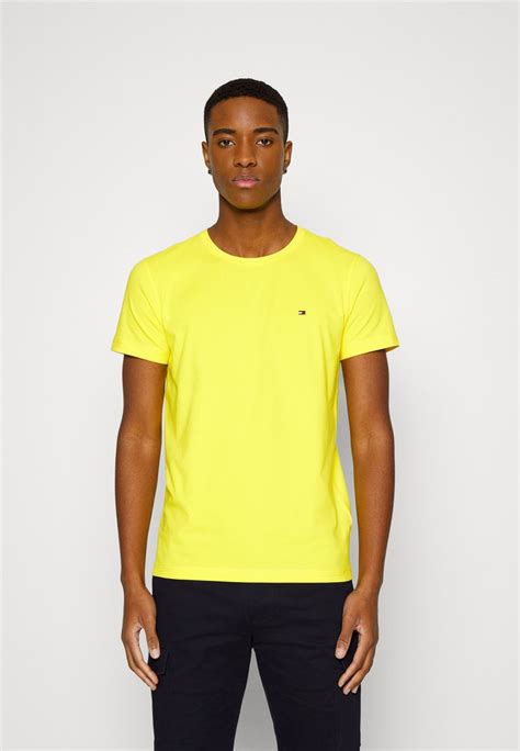 Tommy Hilfiger Slim Fit Tee T Shirt Basic Vivid Yellow Geel Zalando Be