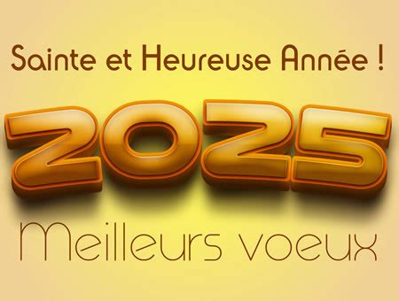 Cartes De Voeux 2024 Gratuites En Couleur Jaune JoyeusesFetes Net