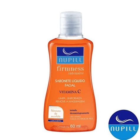 Sabonete L Quido Vitamina C Limpeza Facial Nupill Firmness