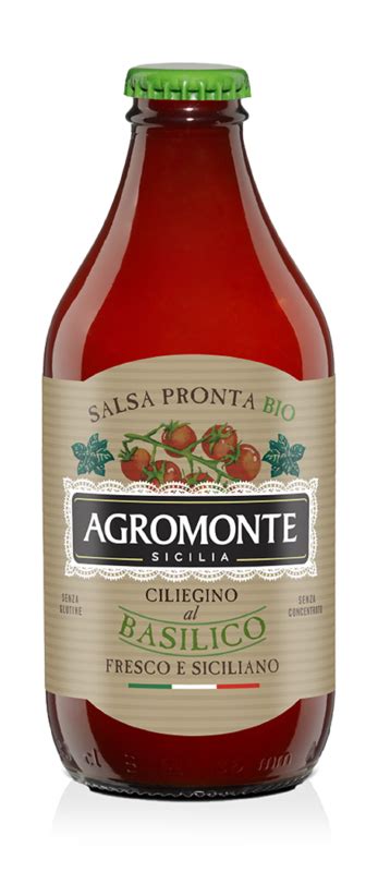 Salsa Pronta Di Pomodoro Ciliegino Al Basilico Bio Agromonte