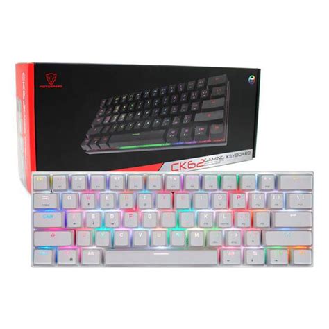 Teclado Gamer Mecânico Motospeed CK62 USB C Bluetooth Switch Red RGB