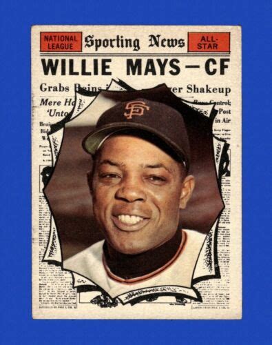 1961 Topps Set Break 579 Willie Mays VG VGEX GMCARDS EBay