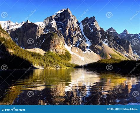 Canadian Rockies and Lakes stock photo. Image of park - 98445482