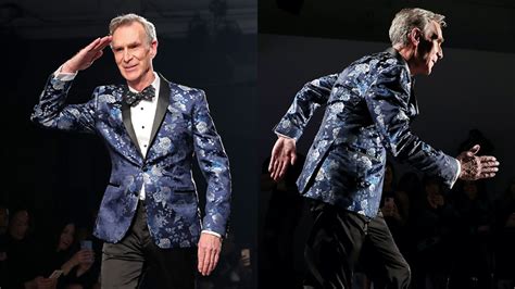 Bill Nye Struts Down NYFW Runway In The Most Bill Nye Way Possible