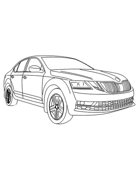 A Drawing Of A Car On A White Background