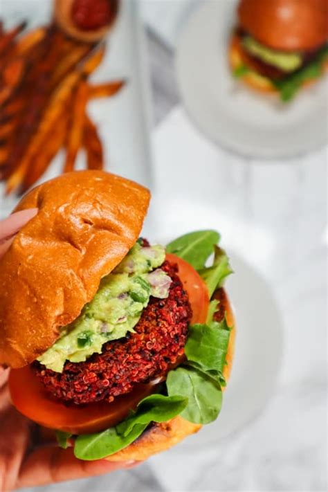 Quinoa Beet Burger Vegan And Gluten Free Good Food Baddie