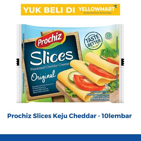 Jual Prochiz Slices Keju Cheddar Original Isi 10lembar Dan 5 Lembar