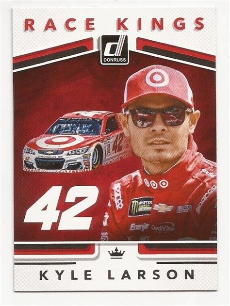 Panini Donruss Nascar Racing Kyle Larson Race Kings Card Ebay