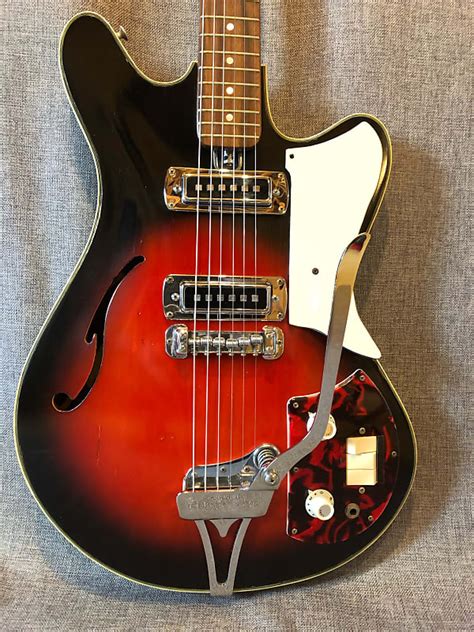 Teisco Ep 10t Mid 1960s Thin Line Hollow Body Guitar Reverb