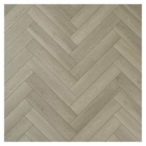 Oake And Gray Herringbone Vanilla Oak Luxury Rigid Vinyl Flooring With