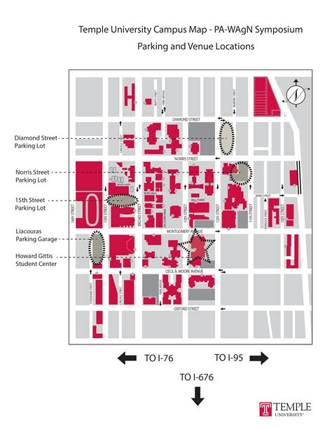 Temple Main Campus Map