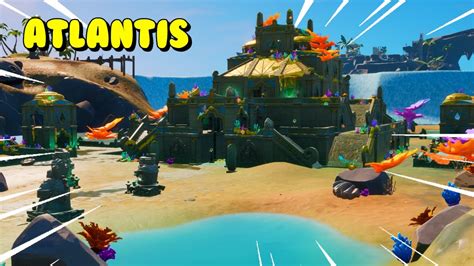 New Atlantis Location In Fortnite Coral Castle Poi Youtube