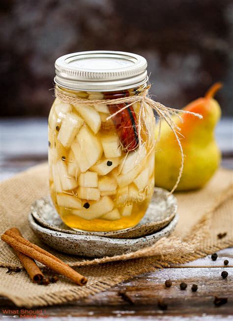 Quick Pickled Pears What Should I Make For