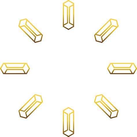 Luxury Golden Geometry Pattern Element Png