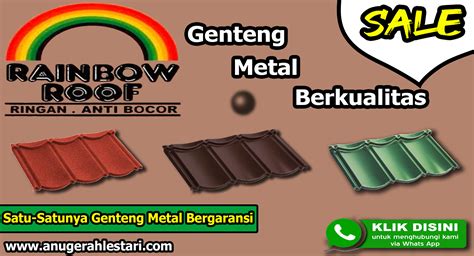 Jual Genteng Metal Rainbow Roof Dengan Harga Termurah Terbaru