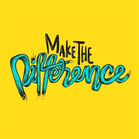 Make The Difference Vector Download Free Vectors Clipart Graphics