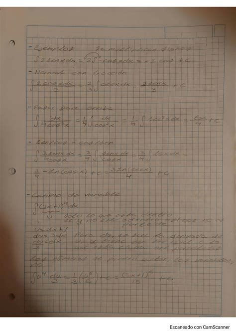 SOLUTION Calculo Integral Cambio De Variable Y Funciones Trigonom