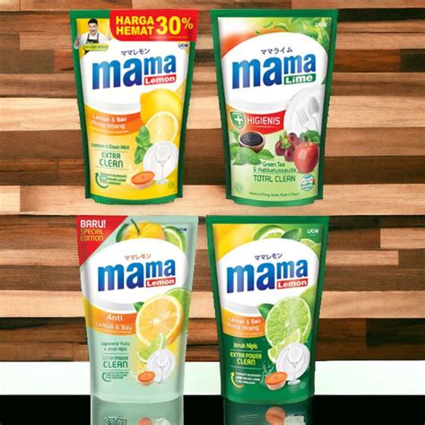 Jual Mama Lemon Mama Lime Sabun Pencuci Piring Refill Ml Shopee