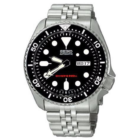 Seiko Divers 200m Black Dial Stainless Steel Strap Automatic Mens