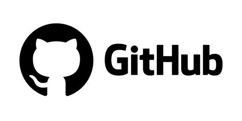 Github Logo Git Hub Icon With Text On White Background 16833880 Vector