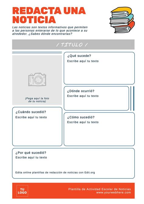 Ficha Modelo Como Redactar Una Noticia Paso A Paso Para Ninos Images
