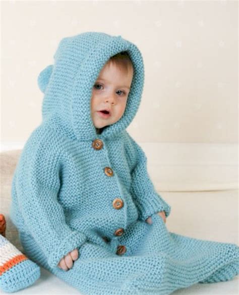 Knitting Pattern Baby Sleeping Bag Cocoon Sleep Sack Bunting Etsy In