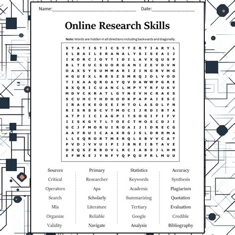 Research Skills Worksheets Note Taking Teach Starter Worksheets