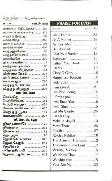 Jebathotta Jeyageethangal Tamil Song Book Vol 1 40