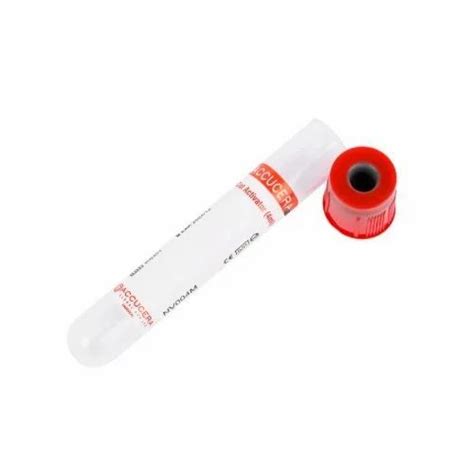 Plastic Red Top Non Vacuum Clot Activator Tubes Ml At Rs Piece