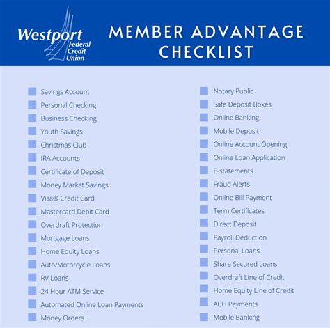 The Westport Federal Credit Union Member Advantage – Westport Federal ...