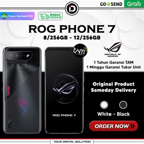 Jual Asus Rog Phone 7 8 256GB 12 256GB Black White Garansi Resmi