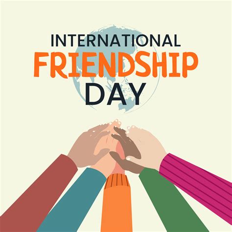 International Friendship Day Poster Vector Illustration 24676357 Vector