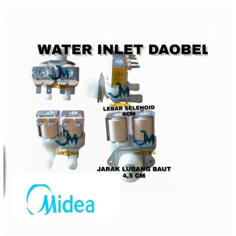 Jual Selenoid Water Inlet Valve Inlet Mesin Cuci Midea Front Loading