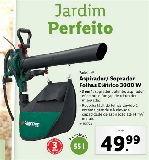 Promo O Parkside Aspirador Soprador Folhas El Trico W Em Lidl