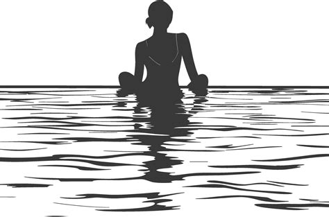 Silhouette swimming pool black color only 44640644 Vector Art at Vecteezy