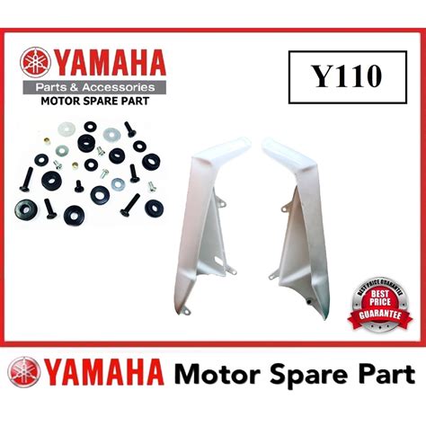 YAMAHA Y110 LEGSHIELD 0 LEG SHIELD KEPAK COVER PUTIH KIRI KANAN Y 110 Y