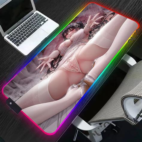 Uncensored Sexy Big Tits Azur Lane Rgb Gaming Mouse Pad Laptop Office